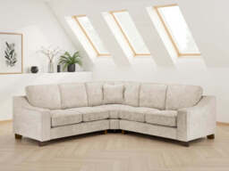 Nebraska Large Corner Sofa: Plush Fabric, Removable Cushions, Sturdy Wooden Feet - thumbnail 3