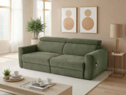 Dakota Electric Sofabed 3 Seater - Black - thumbnail 2