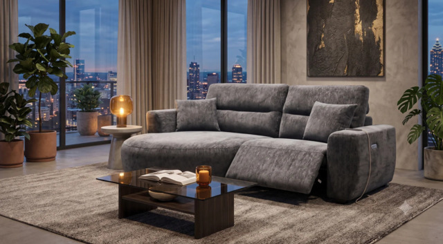 Denver Electric Recliner Chaise Lounge - Left or Right Hand Chaise - image 1