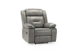 Novie Premium Faux Leather Manual Recliner Armchair for Ultimate Comfort - thumbnail 2
