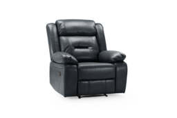 Novie Premium Faux Leather Manual Recliner Armchair for Ultimate Comfort - thumbnail 1