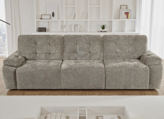 Dallas Electric 3-Seater Sofa Bed - image 1