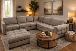 Mavam Corner Sofa with Footstool Included