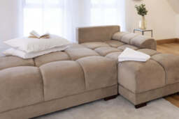 Azzuro  Universal Corner Sofabed: Plush Velvet, Convertible Sofa with Storage - thumbnail 3