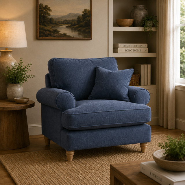 Armchair Manhattan Navy The Great Sofa Company - Victoria - Bromfield - Lola - Alfie - Mari - Longfellow - Duresta Style - image 1
