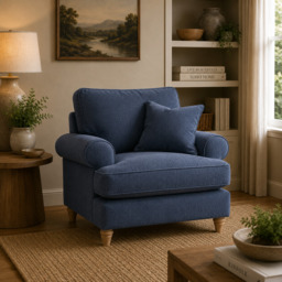 Armchair Manhattan Navy The Great Sofa Company - Victoria - Bromfield - Lola - Alfie - Mari - Longfellow - Duresta Style
