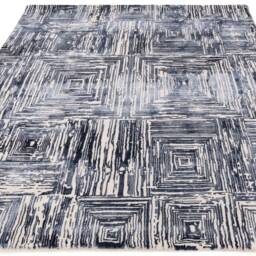 Kuza 160x230cm Portrait Navy Rug - thumbnail 4