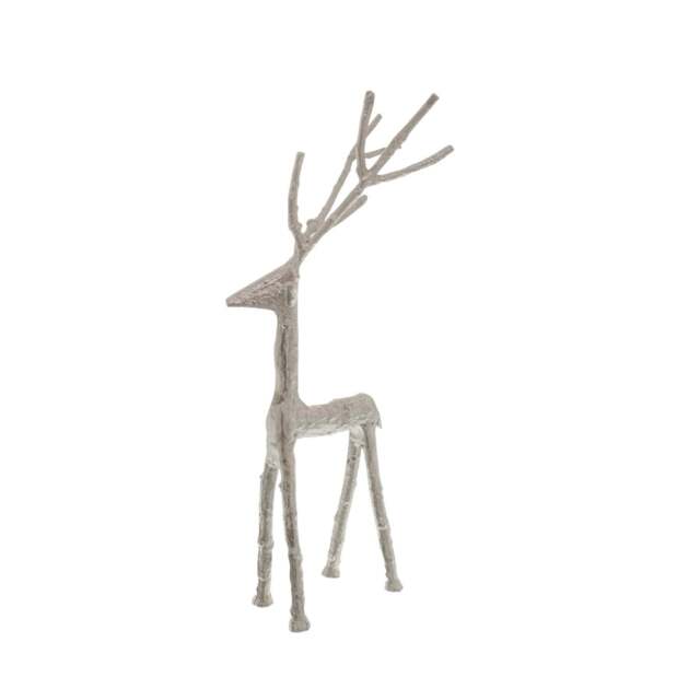 Small Silver Standing Stag Ornament - image 1