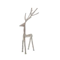 Small Silver Standing Stag Ornament - thumbnail 1