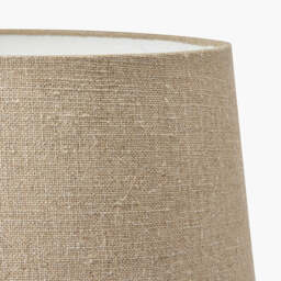Milos 30cm Natural Linen Tapered Lampshade - thumbnail 3
