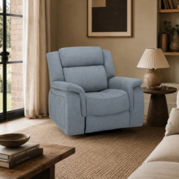 Linden Recliner Sofa Grey Armchair - thumbnail 1