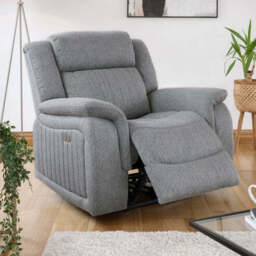 Linden Recliner Sofa Grey Armchair - thumbnail 2