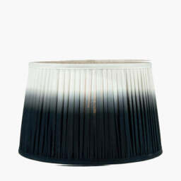 Scallop 20cm Black Ombre Soft Pleated Tapered Lampshade - thumbnail 2