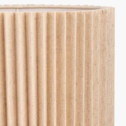 Callista 30cm Natural Linen Hard Pleat Lampshade - thumbnail 3