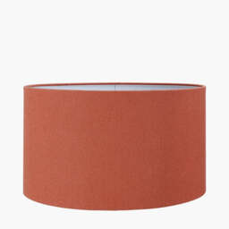 Henry 35cm Tobacco Handloom Cylinder Lampshade - thumbnail 1