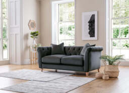 Model 25 - Medium Sofa Velvet Midnight Blue  - thumbnail 1