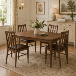 Williamson Teak Fixed Dining Table - thumbnail 1