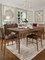 Williamson Teak Fixed Dining Table - thumbnail 5