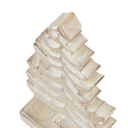 White Wash Collection Wooden Tiered Tree Decoration - thumbnail 2