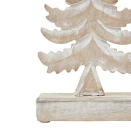 White Wash Collection Wooden Tiered Tree Decoration - thumbnail 3
