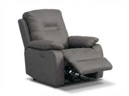 Jackson Grey Lay-Z-Boy Style Fabric Power Recliner Armchair - thumbnail 3