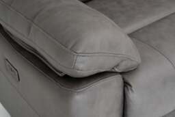 Jackson Grey Lay-Z-Boy Style Fabric Power Recliner Armchair - thumbnail 6