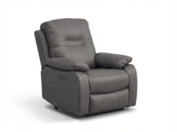 Jackson Grey Lay-Z-Boy Style Fabric Power Recliner Armchair - thumbnail 1