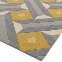 Reef Rug 200x290cm RF01 Motif Ochre Grey Rug - thumbnail 4