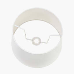 Lys 30cm White Self Lined Linen Tapered Lampshade - thumbnail 3