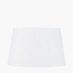 Lys 30cm White Self Lined Linen Tapered Lampshade - thumbnail 1