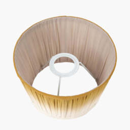 Scallop 40cm Mustard Ombre Soft Pleated Tapered Lampshade - thumbnail 3