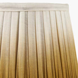 Scallop 40cm Mustard Ombre Soft Pleated Tapered Lampshade - thumbnail 4