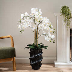 110Cm Real Touch Phalaenopsis Orchid In Pot