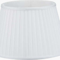 Lyndon 40cm Ivory Silk Mix Knife Pleat Tapered Lampshade - thumbnail 4
