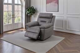 Lucca Inc Lay-Z-Boy Style Fabric Power Recliner Armchair - thumbnail 2