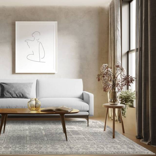 Nova 200x290cm Tribal Grey Rug NV33 Rug - image 1