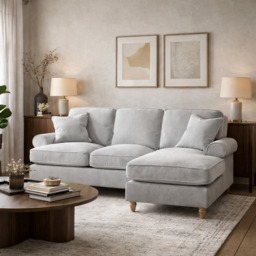 Right Hand Chaise Sofa Manhattan Ice The Great Sofa Company - Victoria - Bromfield - Lola - Alfie - Mari - Longfellow - Duresta Style - thumbnail 1