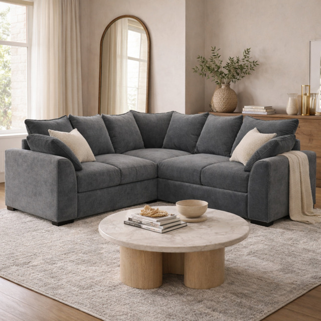 Colbee Sofa Grey Large Corner - image 1