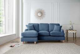 Left Hand Chaise Sofa Manhattan Navy The Great Sofa Company - Piper - Vienna - Arthur - Emeline - Swift - Morris - thumbnail 3