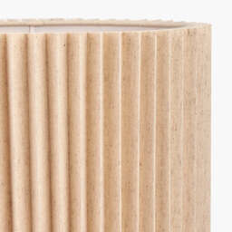 Callista 40cm Natural Linen Hard Pleat Lampshade - thumbnail 3