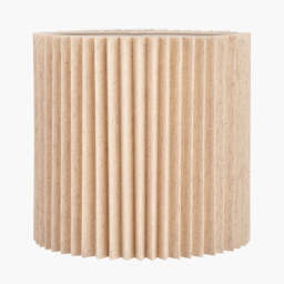 Callista 40cm Natural Linen Hard Pleat Lampshade - thumbnail 1