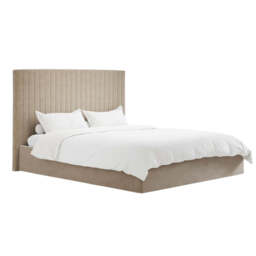 BERLIN BEIGE TALL OTTOMAN SUPER KING SIZE BED - thumbnail 5