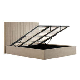 BERLIN BEIGE TALL OTTOMAN SUPER KING SIZE BED - thumbnail 4