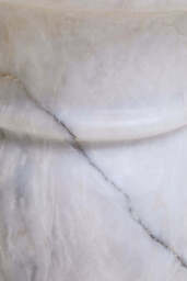 Zoro White Marble Stool And Side Table - thumbnail 4