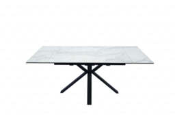 Amari Small Extending Table White Ceramic Marble - thumbnail 5