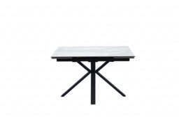 Amari Small Extending Table White Ceramic Marble - thumbnail 4
