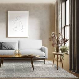 Nova 120x170cm Tribal Grey Rug NV33 Rug - thumbnail 1