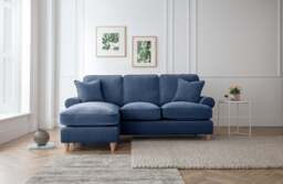 Left Hand Chaise Sofa Manhattan Navy The Great Sofa Company - Victoria - Bromfield - Lola - Alfie - Mari - Longfellow - Duresta Style - thumbnail 5
