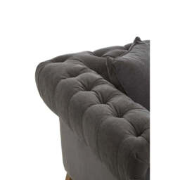Spencer 2 Seat Grey Fabric Sofa - thumbnail 3