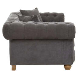 Spencer 2 Seat Grey Fabric Sofa - thumbnail 5